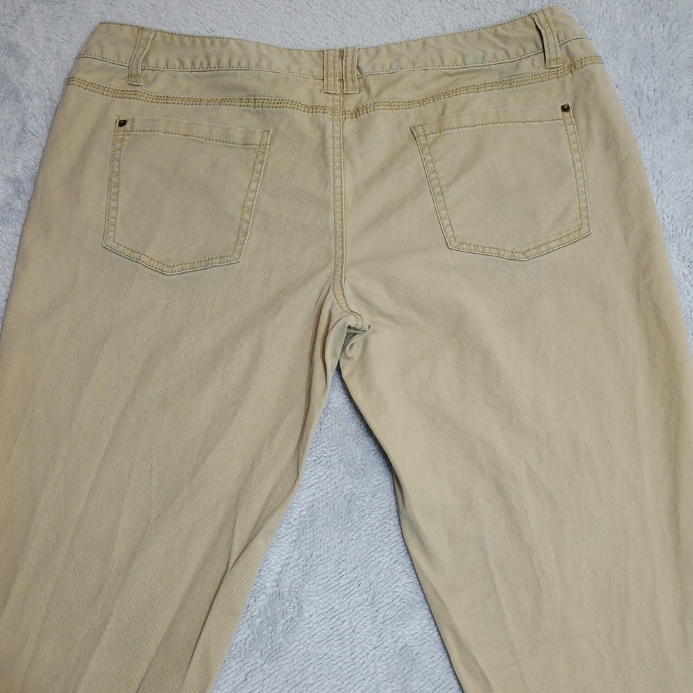 Mossimo Supply Co Skinny Pants Womens 13 Tan Khaki Low Rise Stretch Chino Fit 6